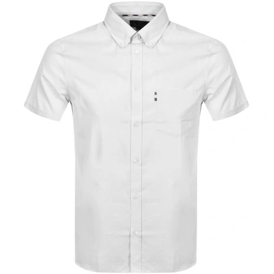 Aquascutum Casper Poplin Short Sleeve Shirt White