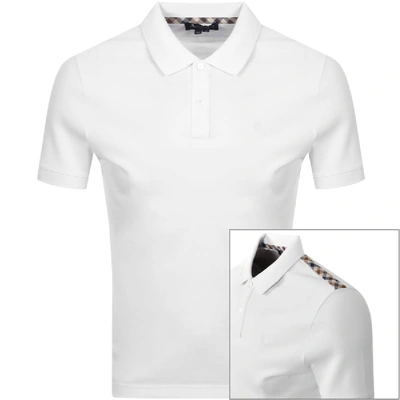 Aquascutum Hill Polo T Shirt White