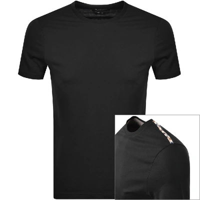 Aquascutum Southport Club Check T Shirt Black