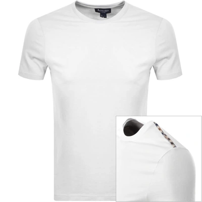 Aquascutum Southport Club Check T Shirt White