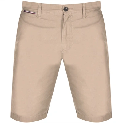 Tommy Hilfiger John Cargo Twill Shorts Beige In Khaki