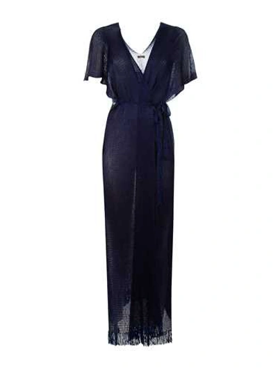 Mimì À La Mer Mim A La Mer Women's Jennyblu Blue Synthetic Fibers Dress In Black