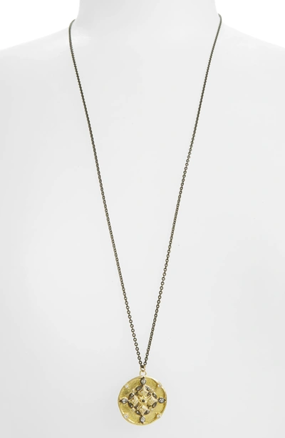 Armenta Diamond Shield Pendant Necklace, 30"l In Silver