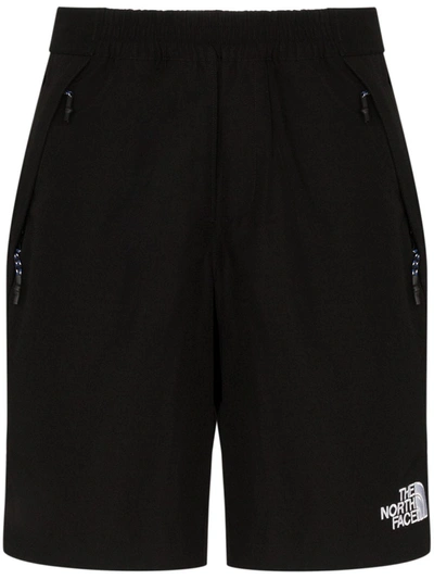 The North Face Teen Elasticated Logo-print Shorts In Black