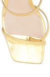 Schutz Women's Amaia Block-heel Strappy Sligback Sandals In Gold Leather