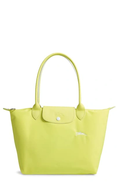 Longchamp Le Pliage Club Small Nylon Travel Bag In Yellow