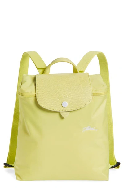 Longchamp Le Pliage Club Backpack In Yellow