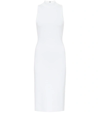 Alaïa Stretch-knit Midi Dress In White