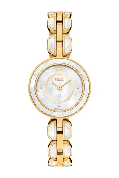 Fendi My Way Goldtone Stainless Steel & Ceramic Bracelet Watch In Two Tone