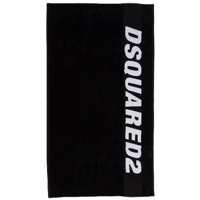 Dsquared2 Vanille Beach Towels In Black