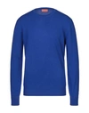 Ballantyne Cashmere Blend In Bright Blue