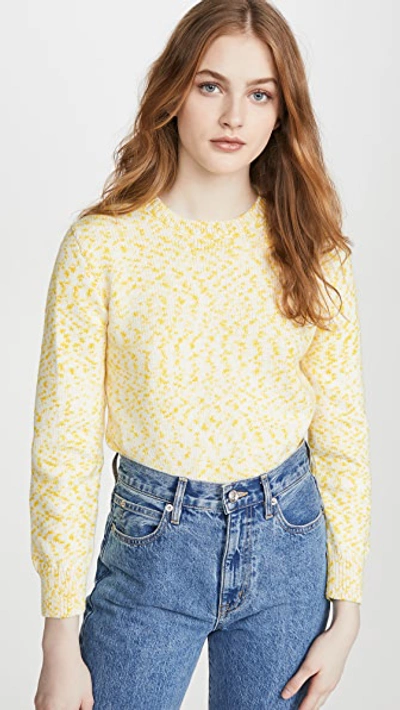 A.p.c. Daphne Pima Cotton Sweater In Jaune