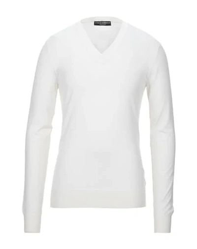 Dolce & Gabbana Sweaters In Ivory