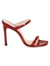 Stuart Weitzman Aleena Patent Slide High-heel Sandals In Chile