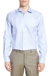 Eton Contemporary Fit Houndstooth Dress Shirt In Blue
