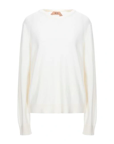 N°21 Sweaters In Ivory