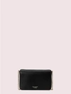 Kate Spade Spencer Chain Wallet In Warm Beige/black