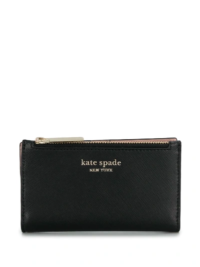 Kate Spade Spencer Small Slim Bifold Wallet In Black