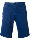 Moncler Bermuda Chino Shorts In Blue