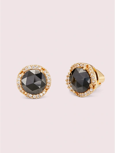 Kate Spade That Sparkle Pavé Round Large Studs In Jet