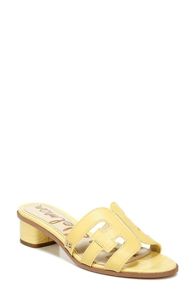 Sam Edelman Illie Logo Slide Sandals Women's Shoes In Honeydew Leather