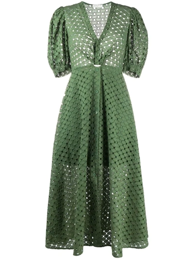 broderie anglaise green dress Happy holly – Broderie Anglaise Round Neck Dress – + SIZES – Green