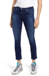 Ag Prima Mid Rise Ankle Cigarette Jeans In Valley In Glamour