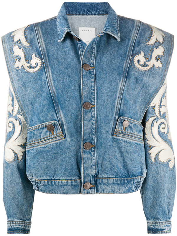 rhinestone studded denim jackets