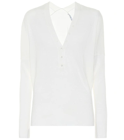 Agnona Wool-blend Sweater In White