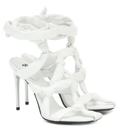 Off-white Women's Leather Knot Sandals In White