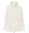 Moncler Ocre Cream Shell Jacket In Stone