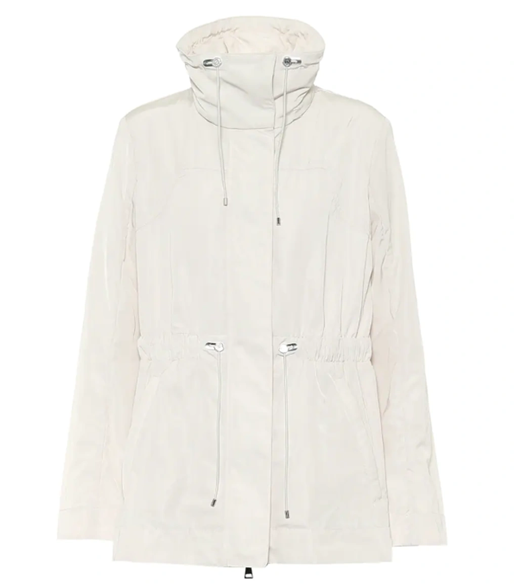 Moncler Ocre Cream Shell Jacket In Stone | ModeSens