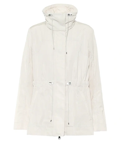 Moncler Ocre Cream Shell Jacket In Cream