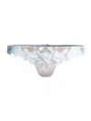 Fleur Du Mal Lily Lace Thong In Glacier