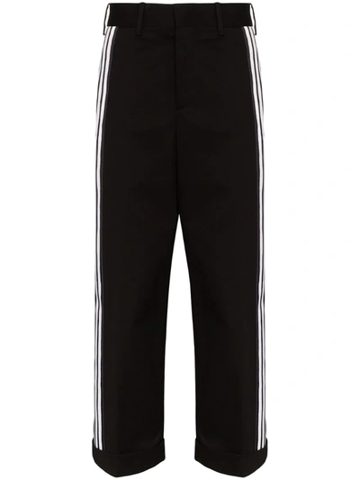 Neil Barrett Side Stripe Track Pants In Black