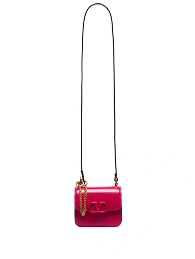Valentino Garavani Vsling Leather Mini Bag In Pink