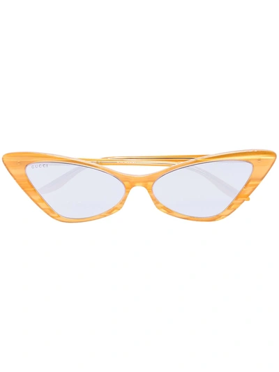 Gucci Cat-eye Tinted Sunglasses In Yellow