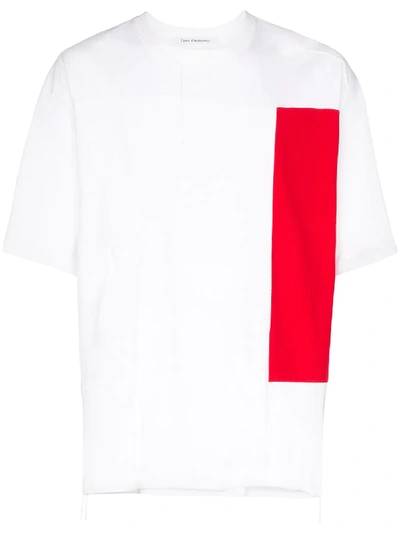 Children Of The Discordance X Semble Colour Block Cotton T-shirt In White