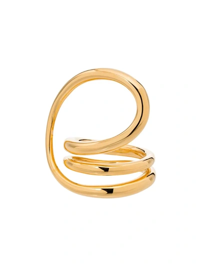 Charlotte Chesnais Gold Vermeil Round Trip Ring In Metallic