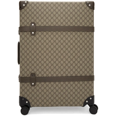 Gucci Globe-trotter Gg Canvas Suitcase In Brown