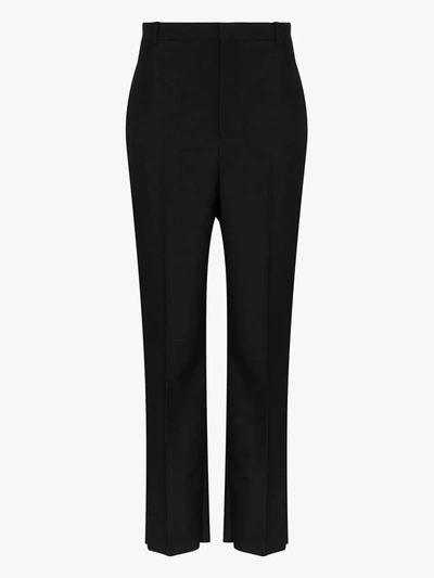 Balenciaga Straight Leg Uniform Trousers In Black
