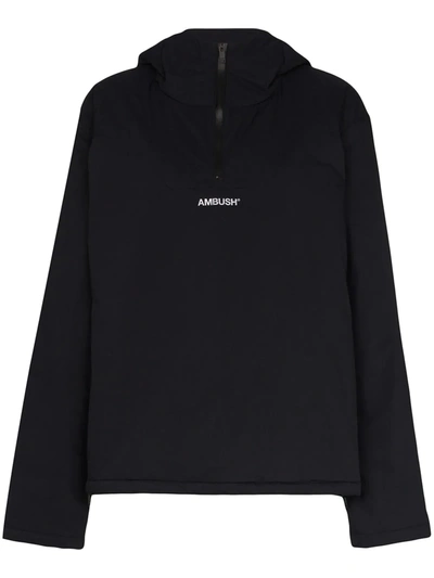 Ambush Half-zip Padded Anorak In Black