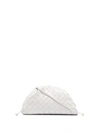 Bottega Veneta White The Pouch 20 Leather Clutch Bag