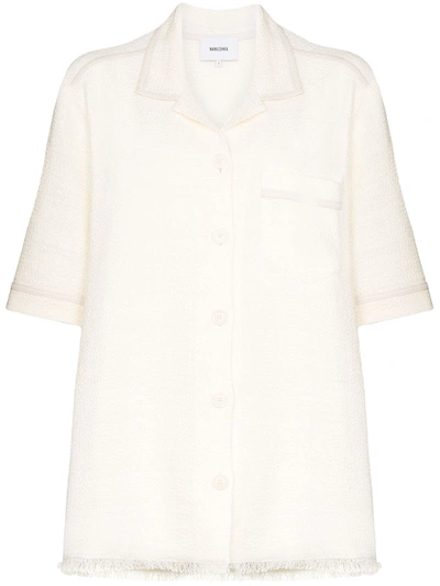 Nanushka Ella Oversized Shirt In White