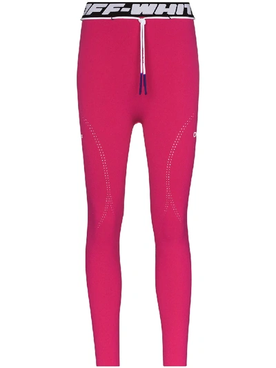 Off-white Active Seamless Leggings In Pink