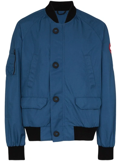 Canada Goose Faber Padded Bomber Jacket In Blue