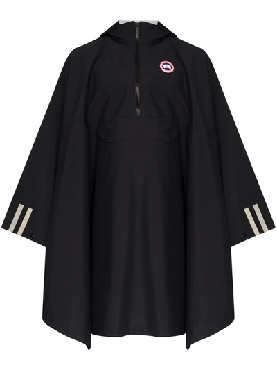 Canada Goose Field Hooded Poncho In Black