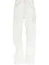 Off-white Jeans Mit Geradem Bein In White