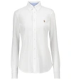 Polo Ralph Lauren Logo-embroidered Oxford Shirt In White
