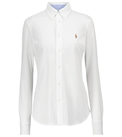 Polo Ralph Lauren Logo-embroidered Oxford Shirt In White